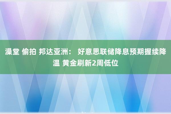 澡堂 偷拍 邦达亚洲： 好意思联储降息预期握续降温 黄金刷新2周低位