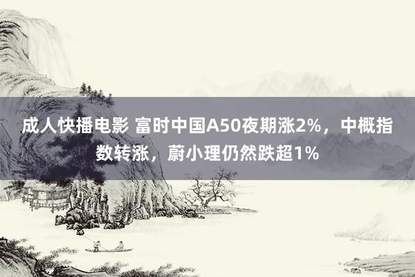 成人快播电影 富时中国A50夜期涨2%，中概指数转涨，蔚小理仍然跌超1%