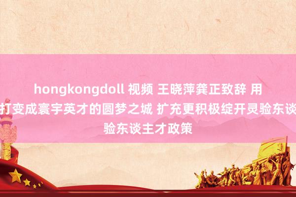 hongkongdoll 视频 王晓萍龚正致辞 用功把上海打变成寰宇英才的圆梦之城 扩充更积极绽开灵验东谈主才政策